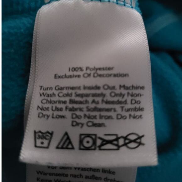 Eddie bauer polartec fleece quarter zip turquoise outdoor pullover xs womens - Picture 7 of 9